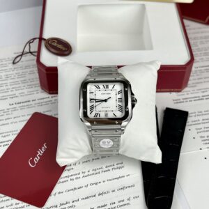 Đồng hồ Cartier Santos De Cartier dây kim loại