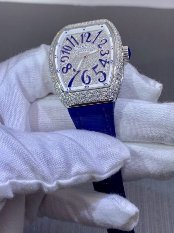 Đồng hồ Franck Muller V32 độ full kim cương moissanite