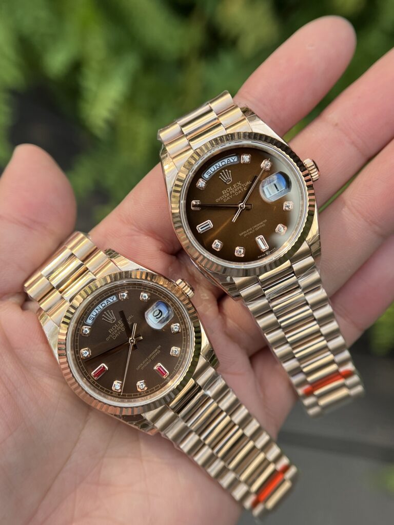 ng H Replica Nam Rolex Day Date Rep 11 Chocolate C c S nh